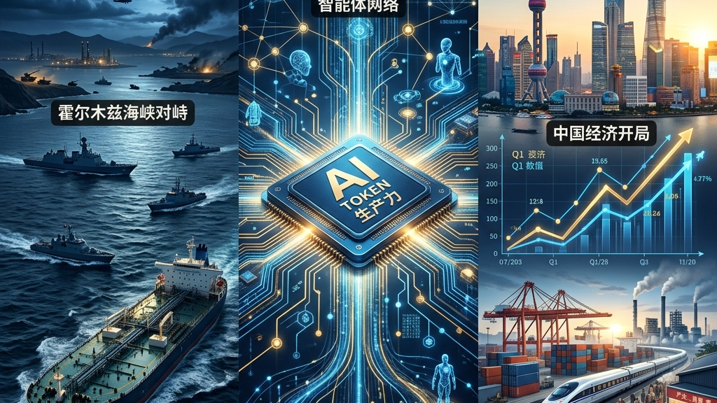 2026-03-18 新闻深度分析: 霍尔木兹对峙、Token生产力、中国经济开局 封面